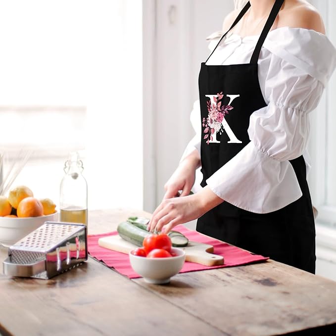 Personalized Aprons for Women with Pockets, Cute Aprons for Women Chef Baking, Cooking Gifts for Mom Birthday