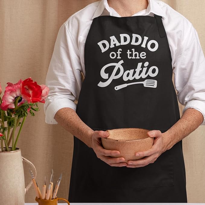 SANDJEST Men's Aprons with Pockets - Funny Aprons for Men BBQ, Kitchen, Cooking - Gifts for Birthday, Birthday