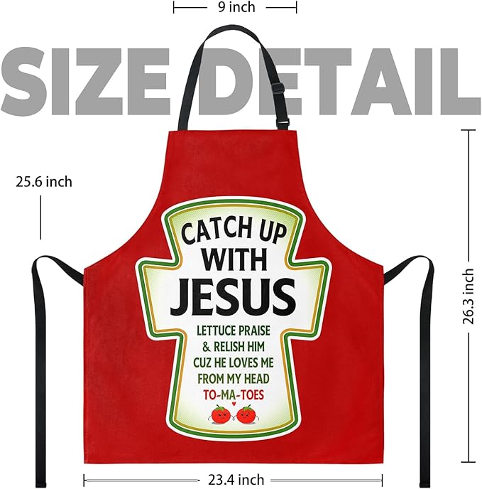 Funny Men Cooking Grilling Aprons Belly BBQ Funny Gag Gifts for Christmas, White Elephant Gift Exchange (Tomato, One Size)