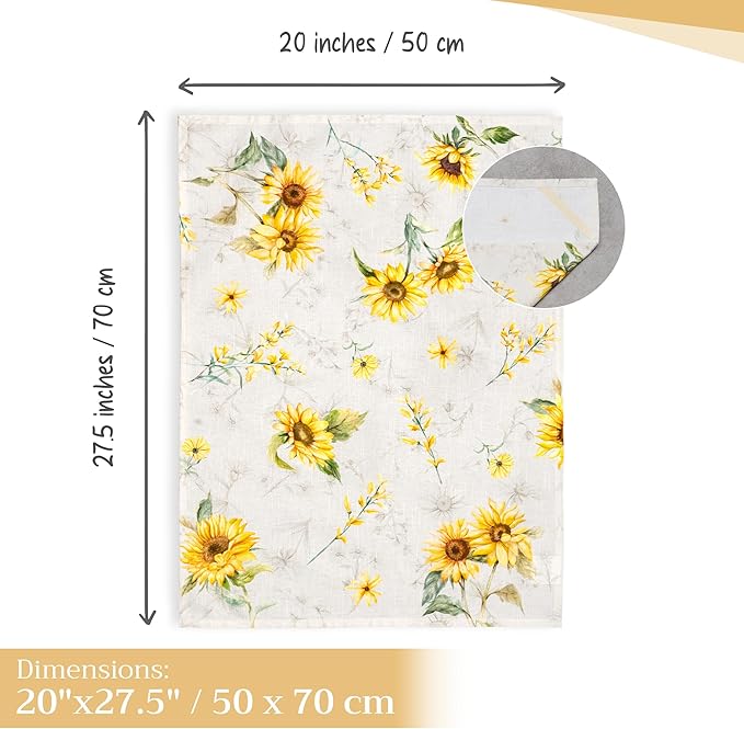 Maison d' Hermine Kitchen Towels Set of 3 100% Cotton 27.50" x 20" Reusable Cloth Tea Dish Towels Absorbent with Hanging Loop for Kitchen Gifts for Mothers Day Spring/Summer (Candice)