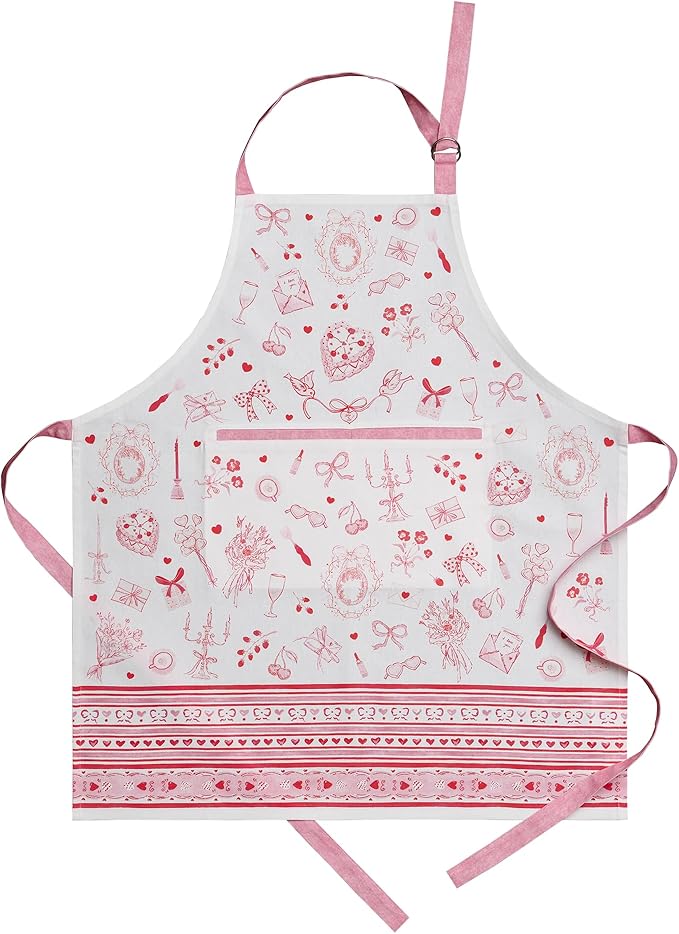 Maison d' Hermine 100% Cotton Apron for women with Pocket Kitchen Chef Apron for Men Cooking Mothers Day Gifts