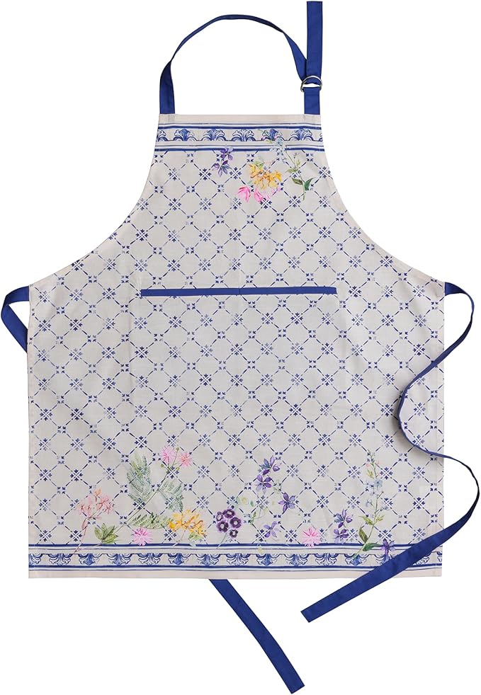 Maison d' Hermine 100% Cotton Apron for women with Pocket Kitchen Chef Apron for Men Cooking Mothers Day Gifts