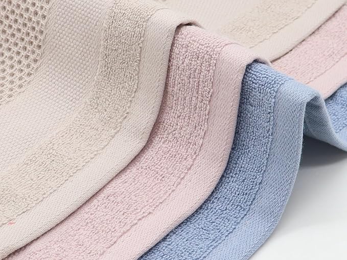 Mia'sDream Dish Cloths Waffle Weave Cotton Kitchen Towel, Soft and Absorbent, 12x12, 6 Pack (Multi Color)