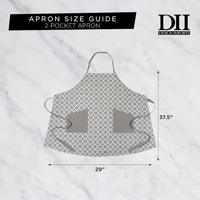 DII unisex Chef Style Cotton Apron