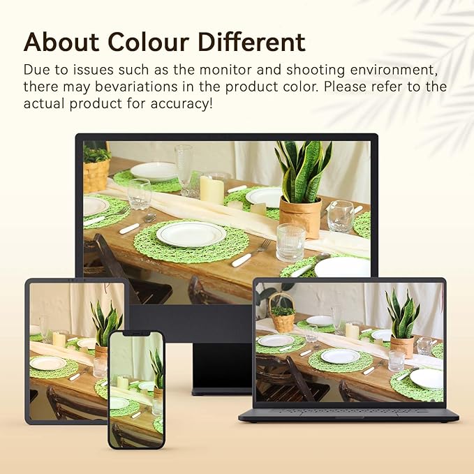 AHHFSMEI Paper Braided Round Placemats Set of 8 Natural Non-Slip Heat Resistant Table Mats for Dining Tables Woven Indoor Outdoor Place mats(Light Green,8)