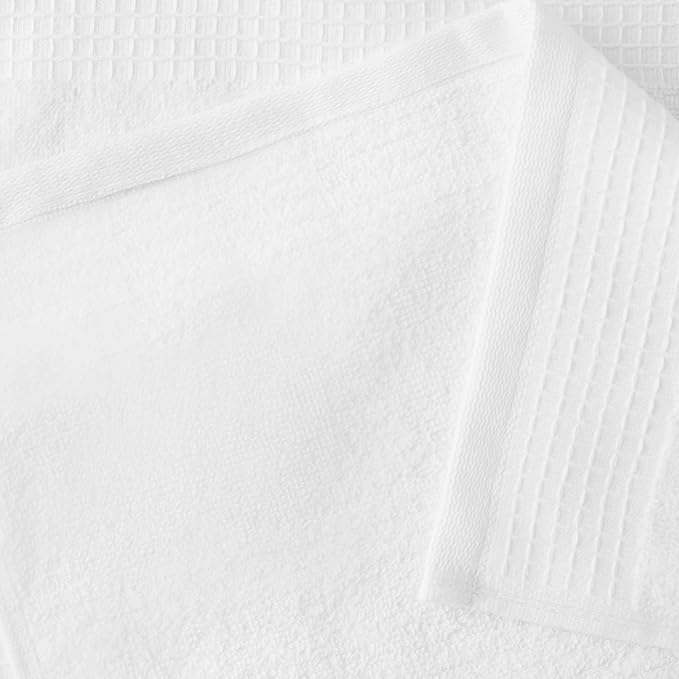 Amazon Basics Organic Cotton Waffle Weave Kitchen Dish Towels, Ultra Absorbent, Quick Drying, Lint-Free, 15 x 25 inches, 6-Pack