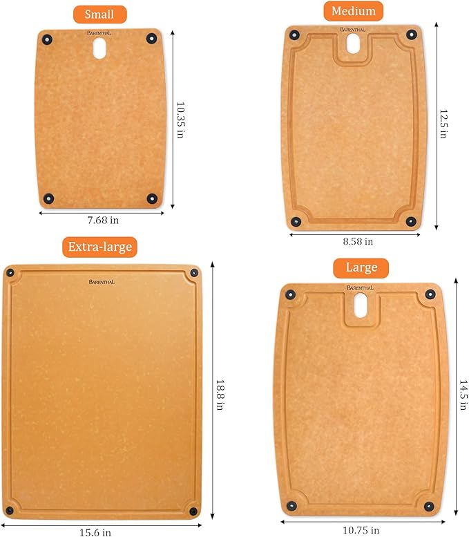 Large Cutting Boards for Kitchen Dishwasher - XL Cutting Board Set Double-Sided with Non-Slip Feet and Juice Groove Composite Chopping Board Knife Friendly Cut Meat, Fruit,Vegetable
