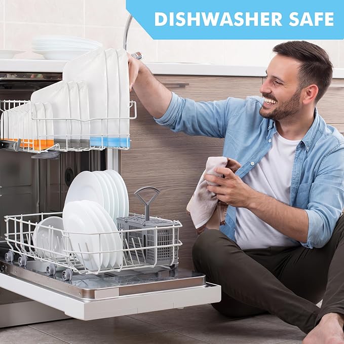 Lerine 10 Pack Dishwasher Safe Reusable Bags Silicone, Leakproof Reusable Freezer Bags, BPA Free Food Storage Bags for Lunch Marinate Food Travel(Grey) - 3 Gallon 4 Sandwich 3 Snack Bags