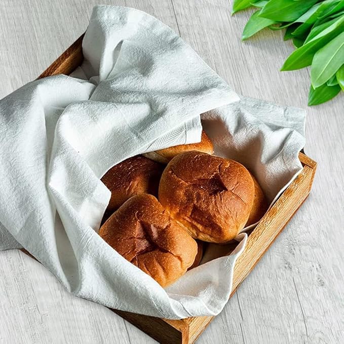 Flour Sack Towels Pack of 30-28x28 Inches - 100% Cotton, Highly Absorbent Dish Towels for Drying Dishes, Durable Tea Towels for Kitchen, Multipurpose Kitchen Towels