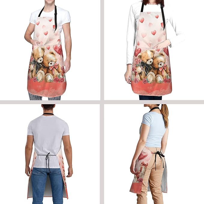 Funny Apron Polyester Grooming Aprons with Pocket for Cooking Kitchen Grilling Adults
