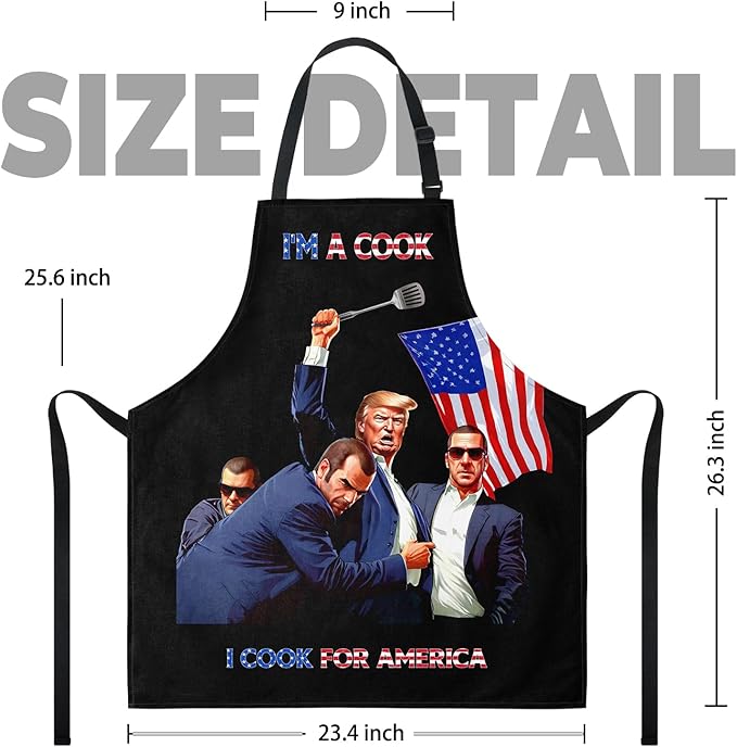 Funny Men Cooking Grilling Aprons Belly BBQ Funny Gag Gifts for Christmas, White Elephant Gift Exchange (Black, One Size)