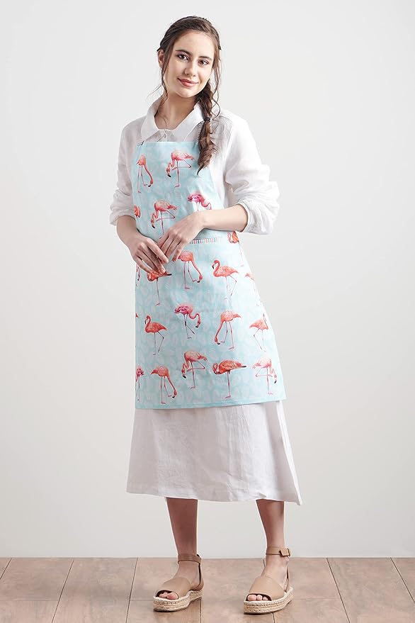 Maison d' Hermine 100% Cotton Apron for women with Pocket Kitchen Chef Apron for Men Cooking Mothers Day Gifts