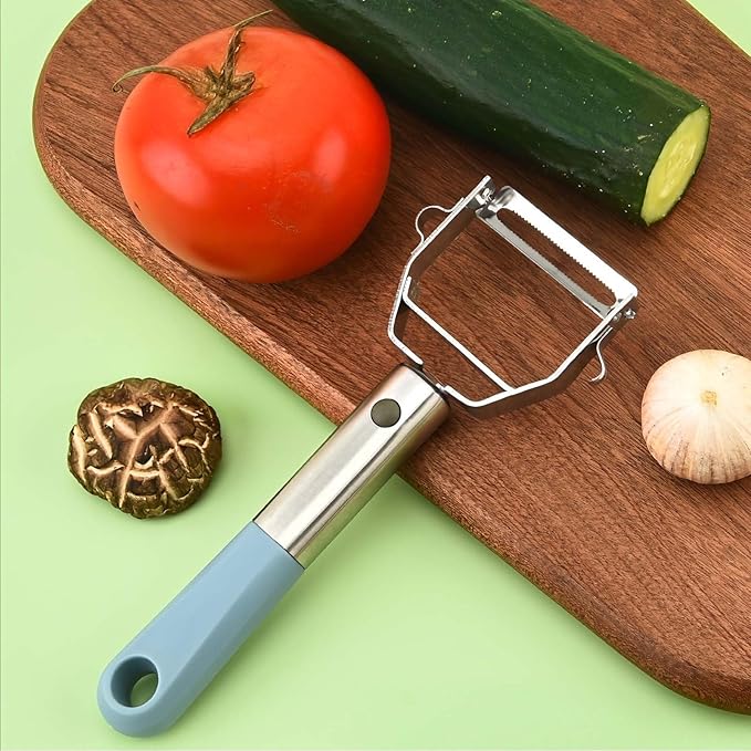 Vegetable Peeler, Stainless Steel Y-Shaped Peeler, Ergonomic Non-Slip Handle Kitchen Peeler for Potato, Apple, Carrot, Cucumber, Fruit & Veggie, Dishwasher Safe