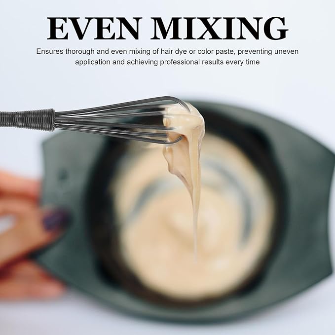 Ipetboom Small Plastic Whisks: 5pcs Mini Whisk for Hair Dye Color Mixing Hairdressing - 6.76X0.98in Versatile Kitchen Utensil Egg Beater for Blending Stirring Cooking Baking Versatile Tools