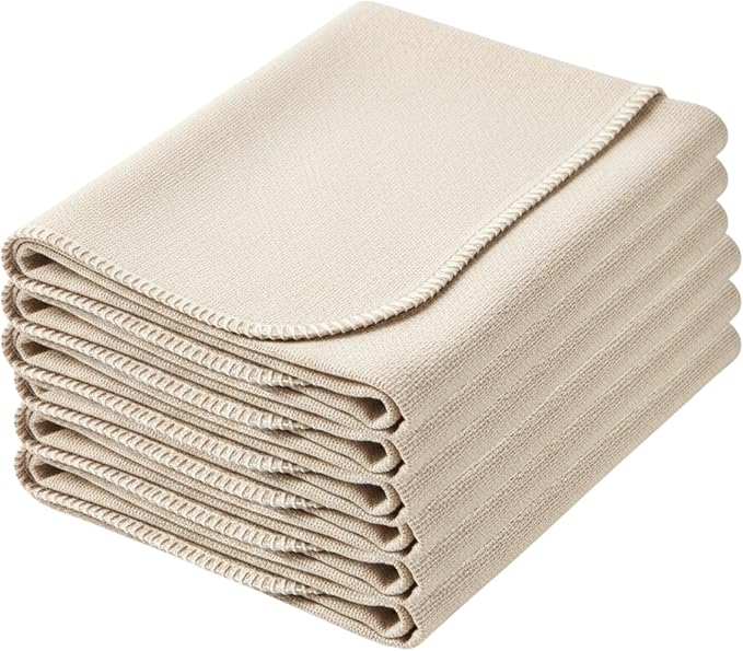Flour Sack Towels|Tea Towel for Crafts| Kitchen Towel | dish drying towels|Cotton Blank Towel for Embroidery|Baking Bread Proofing Linen Cover|Thick Absorbent Quick Dry (Bread Cover, 28"x28" - 6 Pack)