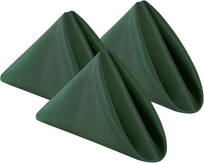 Bailarina Cloth Napkins Set of 80,17x17 inches Dinner Napkins Cloth Washable,Polyester Square Table Cloth Napkin Bulk with Hemmed Edges Ideal for Banquets, Parties and Weddings-Hunter