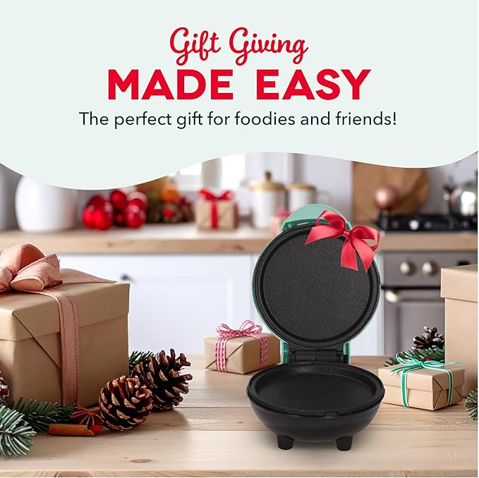 Dash Dash Mini Maker Griddle - Compact Breakfast and Pancake Maker for Small-Space Cooking - Nonstick Plate - Easy Clean - Quick Breakfast Appliance - White