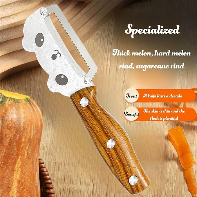 Vegetable Peeler Sharp Stainless Steel Blades for Veggie Potato Sugarcane Pumpkin Papaya Peeling Tool