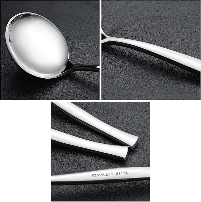Small Stainless Steel Gravy Soup Ladles, Gravy Ladle Spoon, 8 Pieces