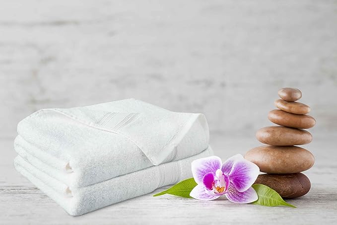 BIOLINEN Bath_Towel (White, 4 WC + 2 HT + 2 BT)