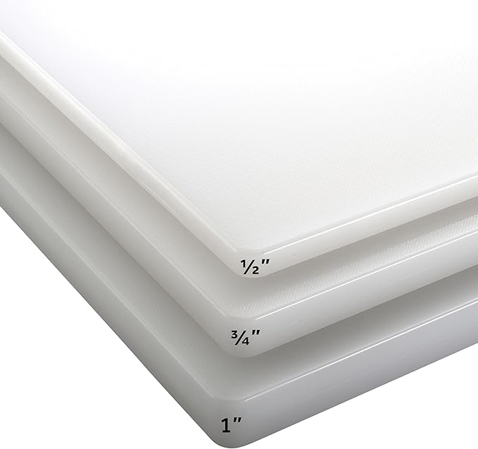 Winco CBH-1520 Cutting Board, 15-Inch by 20-Inch by 3/4-Inch, White,Medium