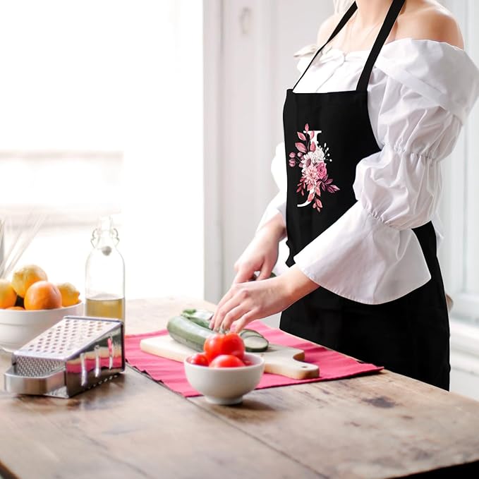 Personalized Aprons for Women with Pockets, Cute Aprons for Women Chef Baking, Cooking Gifts for Mom Birthday