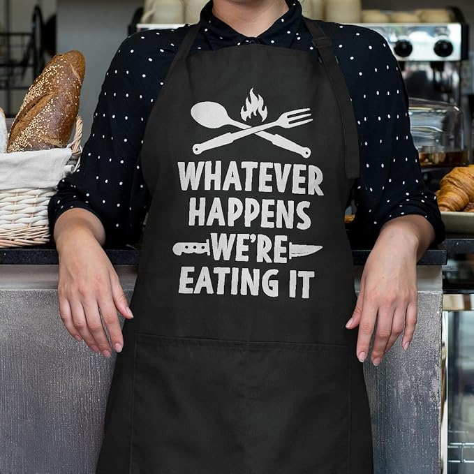 SANDJEST Men's Aprons with Pockets - Funny Aprons for Men BBQ, Kitchen, Cooking - Gifts for Birthday, Birthday