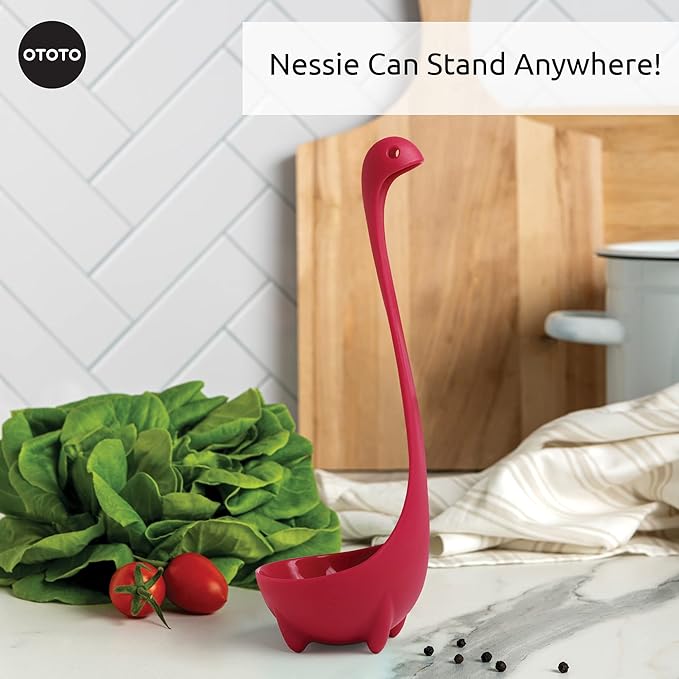 The Original Nessie Ladle by OTOTO - Soup Ladle, Cute Gifts, Funny Kitchen Gadgets, Loch Ness design, Cooking Gifts for Mom - Cute and Practical Kitchen Utensils - Unique Gifts for Women, Mothers Day