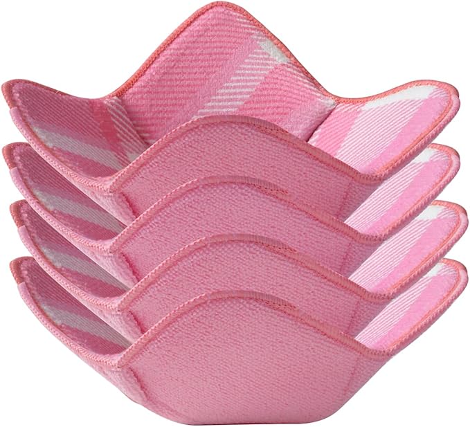 Aticca Microwave Bowl Cozy Holders for Hot Food Set of 4 Hot Pads for Bouillon Cups Multipurpose Heat Proof Plate Holder