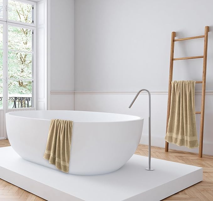 Oakias 2 Pack Bath Sheets Towels – 600 GSM Large Bath Towels 35x70, 100% Ring-Spun Cotton – Extra Soft, Highly Absorbent & Quick-Drying | Bathroom Hotels, Gym & Spa, Beige