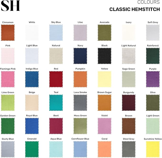 Solino Home Sunshine Yellow Linen Napkins Set of 4-100% Pure Linen Hemstitch Dinner Napkins 20 x 20 Inch for Spring, Summer, Mothers Day - Classic Hemstitch