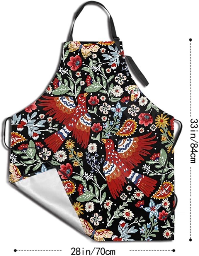 Funny Apron Polyester Grooming Aprons with Pocket for Cooking Kitchen Grilling Adults