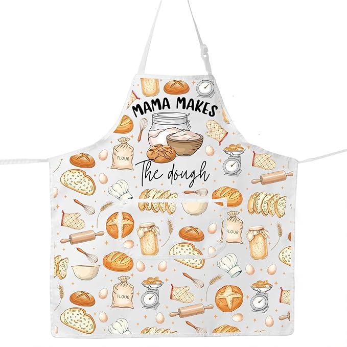 JNIAP Bread Baking Apron Bread Baker Aprons i Loaf Sourdough Baking Mom Gifts Baking Master Apron