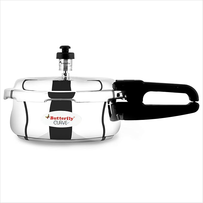 Butterfly Curve Stainless Steel Pressure Cooker - 2 Litres