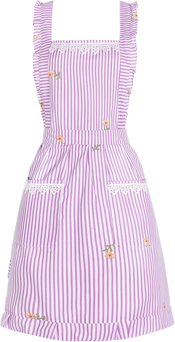Funny Aprons for Women with Pockets, Kitchen Cooking Grilling Bbq Cute Chef Apron, Mothers Day Birthday Gifts for Women