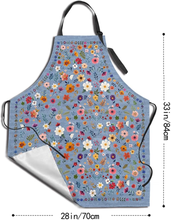 Funny Apron Polyester Grooming Aprons with Pocket for Cooking Kitchen Grilling Adults