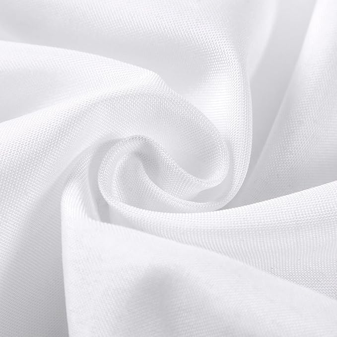 Bailarina Cloth Napkins Set of 120,17x17 inches Dinner Napkins Cloth Washable,Polyester Square Table Cloth Napkin Bulk with Hemmed Edges Ideal for Banquets, Parties and Weddings-White