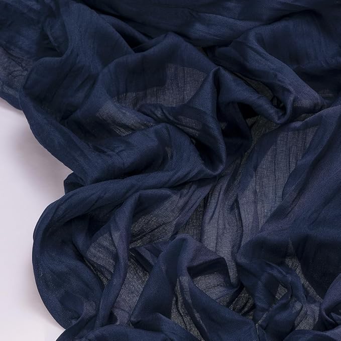 Socomi 3pcs Navy Blue Easter Spring Cheesecloth Table Runner Boho Rustic Gauze 120 inch 10FT Cheese Cloth Runner for Wedding Party Baby Shower Birthday Home Decor Holiday Decorations