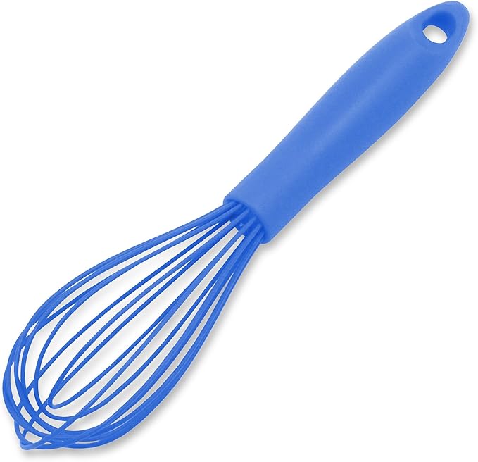 Chef Craft Premium Silicone Wire Cooking Whisk, 10.5 inch, Blue