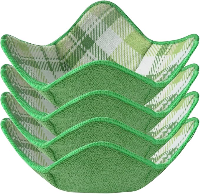 Aticca Microwave Bowl Cozy Holders for Hot Food Set of 4 Hot Pads for Bouillon Cups Multipurpose Heat Proof Plate Holder
