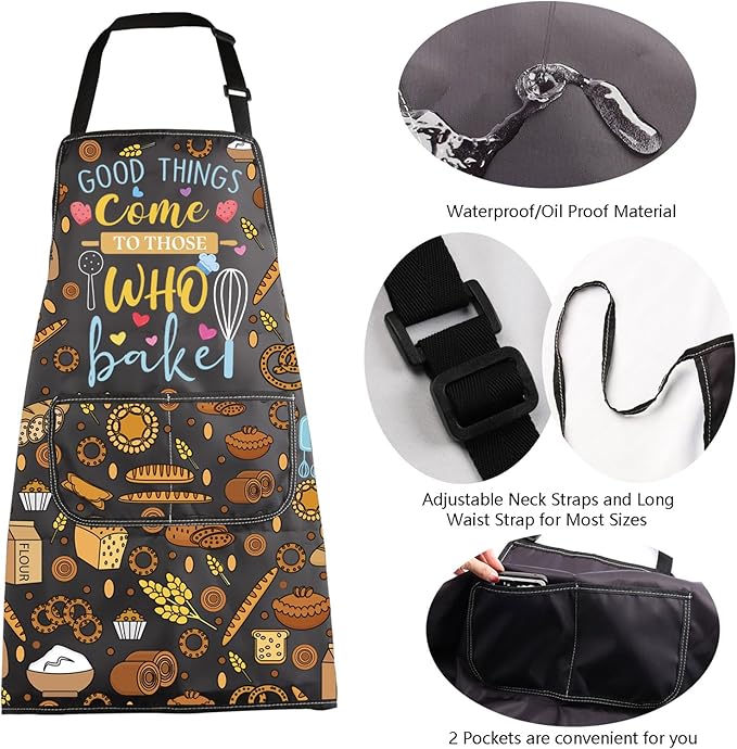 MBMSO Baking Apron the Secret Ingredient is Always Love Apron Baker Gifts Baking Cooking Gifts for Bake Lover Kitchen Apron