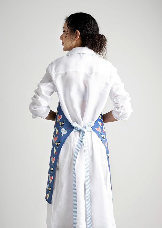 Maison d' Hermine 100% Cotton Apron for women with Pocket Kitchen Chef Apron for Men Cooking Mothers Day Gifts