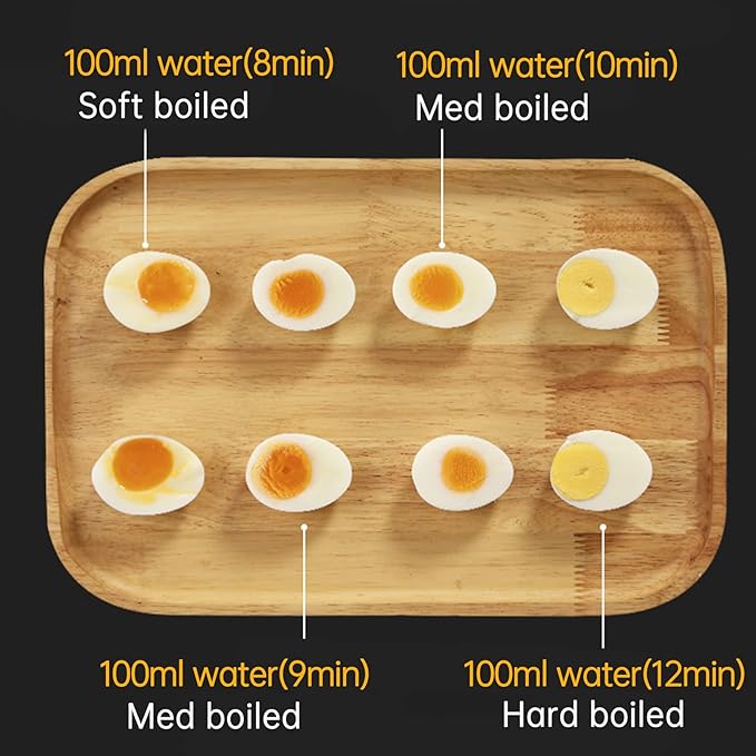 Oroton 304 stainless steel inside and outside Rapid Egg Cooker, 9 Egg Capacity Electric Egg Cooker for Hard Boiler Eggs,Poacher Eggs,Scrambled Eggs,Hard Boiled Auto Shut-Off,30 Minutes Timer Settings