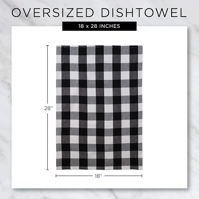 DII Assorted Woven, Kitchen Dishtowel Set, 18x28, Nautical Blue, 5 Piece