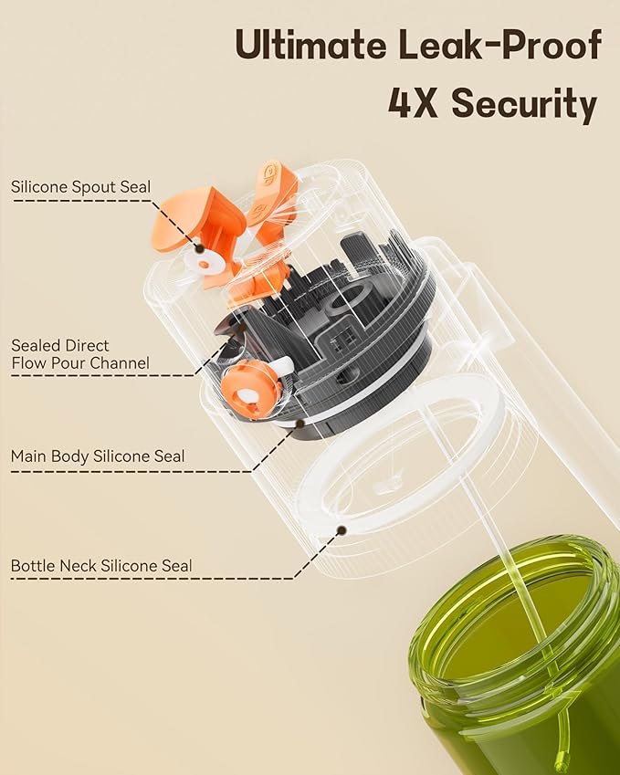 OURCABECUE Upgrade 2 in 1 Oil Sprayer for Cooking, 17oz Light-Blocking Glass Olive Oil Dispenser Bottle for Kitchen,Food-Grade Oil Mister with 8 Stickers for Salad, Frying (Green Bottle-White Gap)
