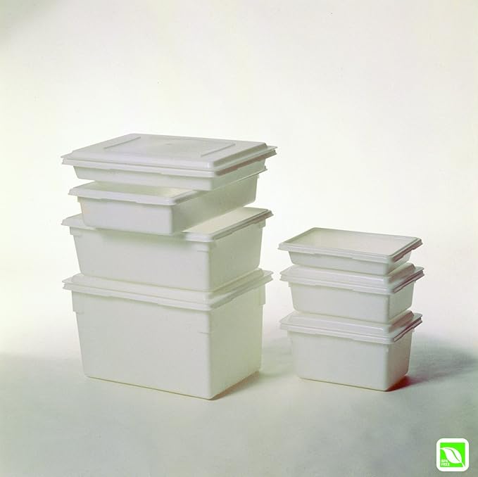 Rubbermaid Commercial Products Food Storage Box, 5 Gallon Capacity, White, for Restaurant/Kitchen/Cafeteria