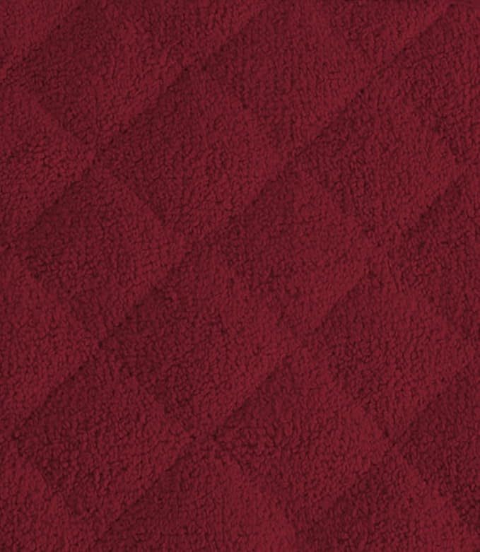 DII Basic Terry Collection Quilted 100% Cotton, Potholder, Wine, 3 Piece