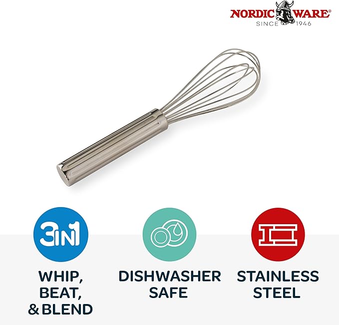Nordic Ware Small Whisk, 7-Inch, Stainless Steel