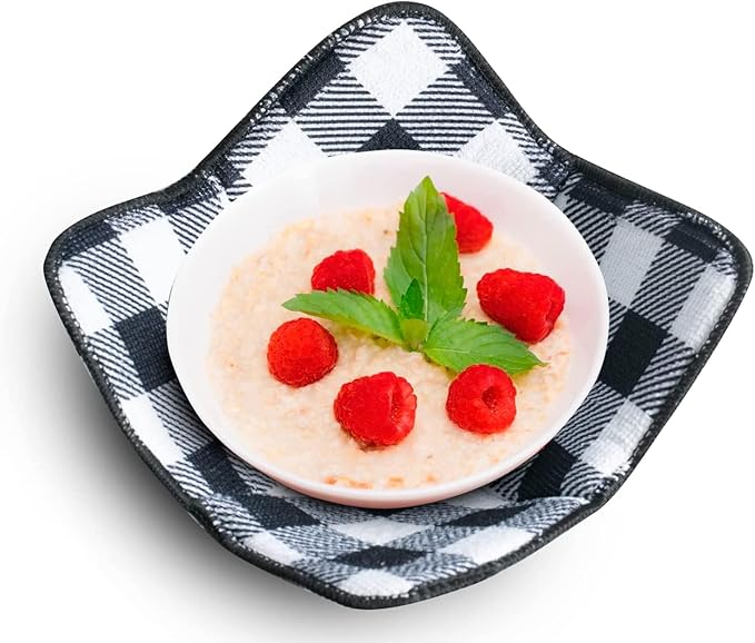 Aticca Microwave Bowl Cozy Holders for Hot Food Set of 4 Hot Pads for Bouillon Cups Multipurpose Heat Proof Plate Holder