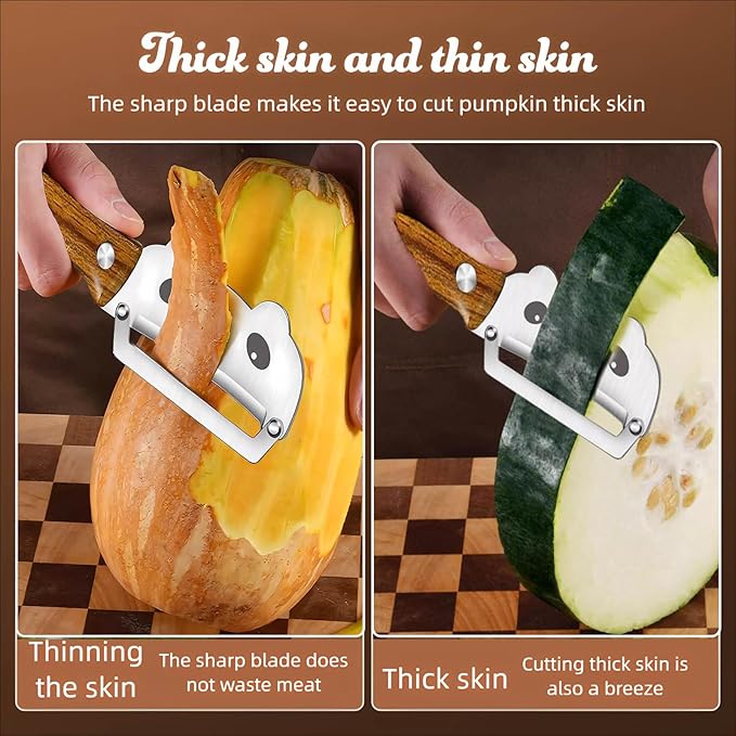 Vegetable Peeler Sharp Stainless Steel Blades for Veggie Potato Sugarcane Pumpkin Papaya Peeling Tool